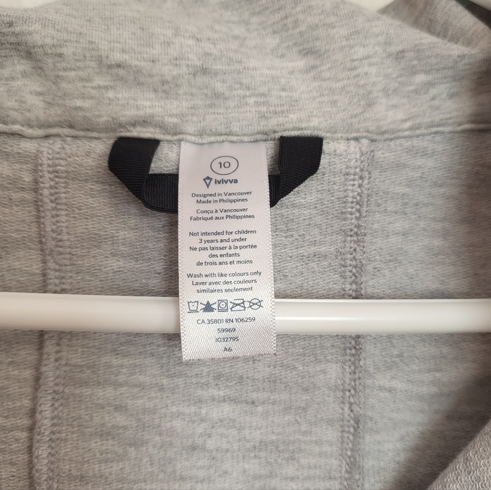 Ivivva Grey Sweater Jacket - Picture 9 of 9
